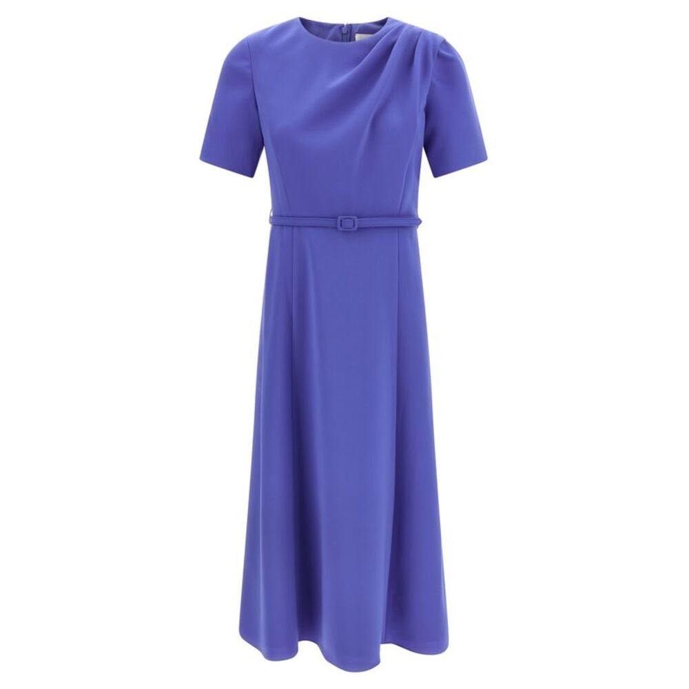 Carolina Herrera Blue Polyester Midi Women's Dress